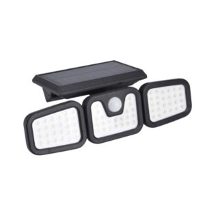 Lámpara solar LED 3 direcciones c/sensor soporte