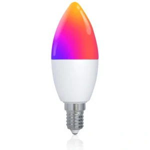 Bombillo LED Vela E14 RGB+CW 6W MOES Matter-IOT035