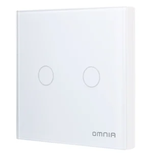 Apagador Inalámbrico SMART OMNIA RF 2 Vía Blanco-IOT010