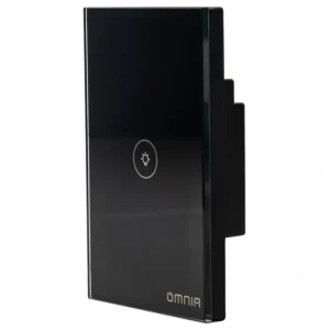 Apagador SMART OMNIA HIBRIDO WiFi/RF 1 Via Negro-IOT024